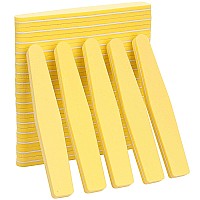 20Pcs Nail Buffer Block Files Sponge Washable Double Sided 100180 Sanding Buffing File(Yellow)