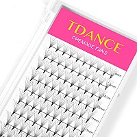 TDANcE Eyelash Extensions 8D Superior Lash Extensions Premade Fans Russion Volume Fans c curl 007 Thickness Middle Stem 14mm Mixed Length(Middle Stem,8D-007-c,14mm)