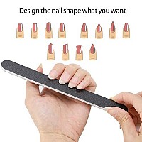 50 Pcs Nail Files For Acrylic Nails 100180 Grit Double Sides Fingernail Files Professional Manicure Tools For Home Salon