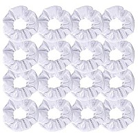 Semato 16 Pack White Velvet Scrunchies Hair Ties Elastics Ponytail Holder Hair Bands Scrunchie Accessories For Women And Girls