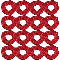 Semato 16 Pack Christmas Red Velvet Scrunchies For Hair Scrunchy Hair Ties Ropes For Women Or Girls Hair Accessories