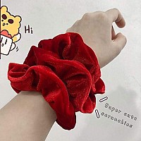 Semato 16 Pack Christmas Red Velvet Scrunchies For Hair Scrunchy Hair Ties Ropes For Women Or Girls Hair Accessories