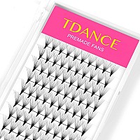 TDANcE Eyelash Extensions 14D Superior Lash Extensions Premade Fans Russion Volume Fans c curl 007 Thickness Middle Stem 10mm Mixed Length(Middle Stem,14D-007-c,10mm)