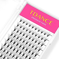 TDANcE Eyelash Extensions 14D Superior Lash Extensions Premade Fans Russion Volume Fans c curl 007 Thickness Middle Stem 8-15mm Mixed Length(Middle Stem,14D-007-c,8-15mm)