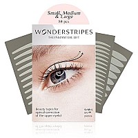 Wonderstripes Eye Lid Tape (Trial Pack) Eyelid Lifting Stripes For Hooded Eyes Invisible Silicone Tape For Droopy Eyes Multiple Sizes For All Eye Shapes Makeup Compliant, Easy To Apply