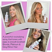 Bold Uniq Blonde Toner Spray Purple Leave In Toning Hair Treatment To Remove Brassy Surface Tones In Blonde, Platinum Graysilver Hair Paraben Sulfate Free-Peta Approved Cruelty-Free