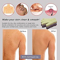 Mig4U Shower Exfoliating Scrub Gloves Medium To Heavy Bathing Gloves Body Wash Dead Skin Removal Deep Cleansing Mitts For Women And Men 5 Pairs 5 Colors