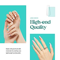 Beetles Gel Nail Kit Easy Nail Extension Set With 500Pcs Soft Gel Nail Tips Coffin Shape, 2 In 1 Nail Glue And Base Gel And Innovative Led Lamp Easy Home Diy Nails Art Gelly Tips Acrylic Nail Kit