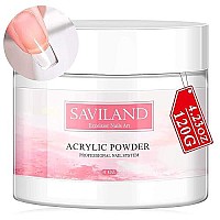 Saviland Clear Acrylic Powder 423Oz - Professional Crystal Polymer Clear Nail Powder Acrylic Nail System For Acrylic Nails Extension Large Capacity No Need Nail Lamp