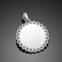 Yimeraire Picture Necklace Personalized With Sunflower Photo Pendant Iced Out Full Cz Lab Diamond Custom Pendant Necklace With Photo Hip Hop Chain For Men Women