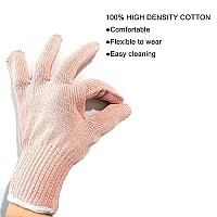 Lessmon 2 Professional Heat Resistant Gloves For Hair Styling Heat Blocking For Curling, Flat Iron And Curling Wand Suitable For Left And Right Hands, Light Pink