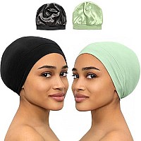 Bonnet Silk Bonnet For Sleeping Satin Bonnet Hair Bonnets Black Women Silk Sleep Cap Satin Hair Bonnet Sleeping Bonet Silk Bonnet For Curly Hair For Men Night Hair Wrap Head Cover Scarf Protect Braids