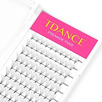 TDANcE Eyelash Extensions 5D Superior Lash Extensions Premade Fans Russion Volume Fans D curl 007 Thickness Middle Stem 16mm Mixed Length(Middle Stem,5D-007-D,16mm)