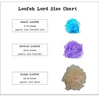 Loofah Lord 20 Blue And White Bath Or Shower Sponge Loofahs Pouf Medium Mesh Wholesale Bulk Lot