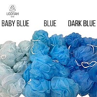 Loofah Lord 24 Dark Blue Bath Or Shower Sponge Loofahs Pouf Mesh Wholesale Bulk Lot