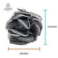 Loofah Lord 24 Bamboo Charcoal Infused Black Bath Or Shower Sponge Loofahs Pouf Medium Mesh Wholesale Bulk Lot