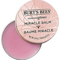 Burts Bees 100% Natural Origin goodness glows Miracle Balm, Hydrates and Softens Dry Skin From Head To Toe, 06 Ounce Tin