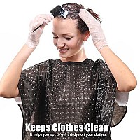 Waterproof Hair Dye Cape,Short Comb-Out Capes For Hair Stylist,Makeup Apron For Hair Color,Bleach,Shampoo And More