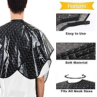 Waterproof Hair Dye Cape,Short Comb-Out Capes For Hair Stylist,Makeup Apron For Hair Color,Bleach,Shampoo And More