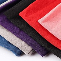 Dreshow 6 Pcs Adjustable Headbands For Women Knotted Headbands Cotton Elastic Non-Slip Fashion Hair Bands For Workout Sports Running Yoga