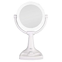 Zadro 11 Fluorescent Lighted Makeup Mirror With 10X1X Magnification And Tray