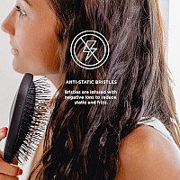 Gimme Beauty - Medium Hair Brush - Damage-Free Detangling Brush - Hair Brush For All Hair Types With Anti-Static, Heat-Resistant, Flexible Nylon Bristles - Detangler Brush For Women Kids