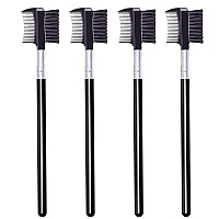 4 PcS Eyebrow Brush and comb,Makeup Eyelash comb,Portable Spoolie Brushes for Eyelashes Extension