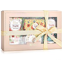 Lotion Sets for Women, Peony Wish gifts Set, Include Body Hand cream, Foot Soap, Scented candle,