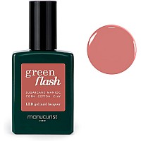 Manucurist green Flash LED gel Nail Polish - Dark Pansy - 12-Free, Bio-Sourced (84%) Nail Polish - Made in France - 05 fl oz