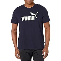 Puma Mens Essentials Tee T Shirt, Peacoat, Large Us