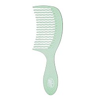 Wet Brush Go Green Tea Tree Oil Infused Treatment Comb - Wide Tooth Hair Detangler With Wavetooth Design That Gently And Glides Through Tangles - No Split Ends And No Damage