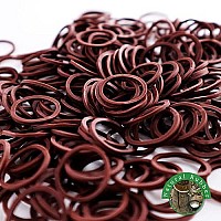 Rubber Bands 1000 Pcs Mini Size No Break & Damage Stretchy Elastic Premium Quality Made In Vietnam Hair Ties (Dark Brown - 4 Pack Of 250 Pcs)