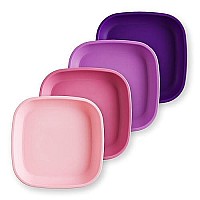 Re Play Recycled Made In The Usa Deep Walled Plates Made From Recycled Heavyweight Polypropylene Dishwasher Safe Bpa Free (4Pk) - Princess