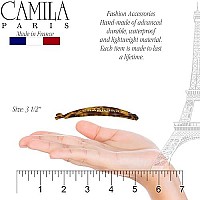 Camila Paris Cp2192 French Small Banana Clip Hair Comb, Flexible Banana Clips Hair For Thin Hair Ponytail Holder Interlocking Banana Hair Clips Styling Hair Banana Clips For Women Made In France