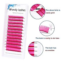 Eyelash Extension 007 Mm Volume Lash Extensions Cd Curl Pink Easy Fan Rapid Blooming Lashes 3D 4D 6D 10D 20D Lash Extensions By Wendy Lashes(Pink 007-D, 8-14Mm)