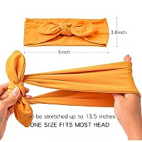 12 Pack Headbands For Women Non Slip Hair Bands With Bows Rabbit Ears Workout Running Sport Sweat Elastic Hair Wrap For Girls Hair Accessories