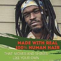 Locsanity Afro Kinky 100% Bulk Natural Human Hair - Braiding Hair For Dreadlocks, Loc Repair, Dreadlock Extensions, Twists, Braids - 8 Inches Long, 1 Oz