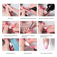 Nmkl38 120 Pcs Dual Nail Forms Full Cover Nail Tips For Polygel Nail Extension Mold