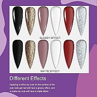 Vrenmol Poly Nails Gel Set, 6 Colors Shiny Black Gold Red Series Summer Nail Extension Gel Nail Kit Builder Nail Gel For Nails Enhancement Manicure Kit For Professional And Started