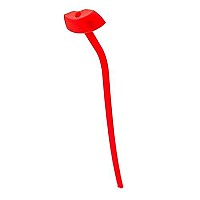 Lipsip Sip From A Straw Without Pursing Your Lips To Help Prevent Lip Lines & Wrinkles Includes Detachable Lipsip, Reusable Silicone Straw & Cleaner Bpa-Free Dishwasher Safe Ecofriendly (Red)