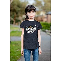 Birthday Girl Shirt Crown 1St First 2Nd Two 3Rd 4Th 5Th Toddler Birthday Outfit (Charcoal Black, Youth S(8))