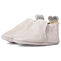 Robeez Pink Lightpastel Pretty Pearl Soft Soles, Baby Girl Shoes, 18-24 Months Booties