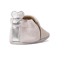 Robeez Pink Lightpastel Pretty Pearl Soft Soles, Baby Girl Shoes, 18-24 Months Booties