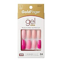 Gold Finger Gel Glam Design Nail (Gd22)