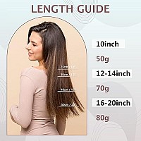 Full Shine Fish Wire Hair Extensions Real Human Hair Invisible Fish Wire Hair Extensions 3 Darker Brown Fading To 8 Light Brown And 22 Blonde 80 Grams Remy Hairpiece 12 Inch