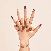 Gold Finger Gel Glam Design Nail (Gd18)