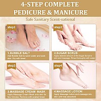 Pedicure Foot Soak Salt For Dry Feet Foot Spa Kit At Home (4_Honey Pearl)