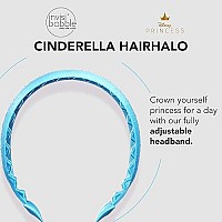 Invisibobble Hairhalo The Adjustable Headband - Disney Princess Cinderella - Hairbands Made For Everyone - Individually Adapted To The Shape Of The Head And Worn All Day With No Pain Or Uncomfortable Pressure