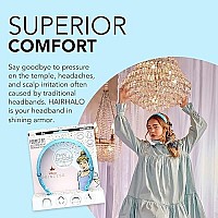 Invisibobble Hairhalo The Adjustable Headband - Disney Princess Cinderella - Hairbands Made For Everyone - Individually Adapted To The Shape Of The Head And Worn All Day With No Pain Or Uncomfortable Pressure