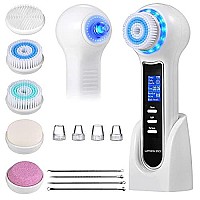 Umickoo Blackhead Remover Pore Vacuum,Rechargeable Facial Cleansing Brush With Lcd Screen,Ipx7 Waterproof 3 In 1 Facial Cleaner For Exfoliating, Massaging And Deep Pore Cleansing